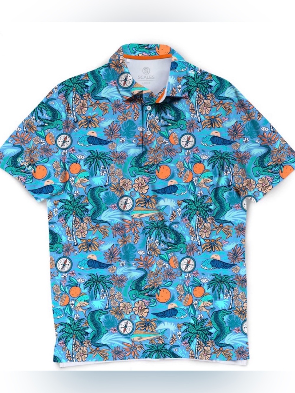 Scales | NWOT - Fish & Game Polo - Blue - Size 2XL